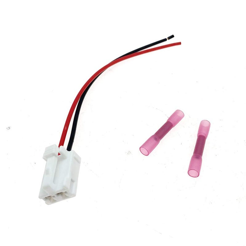 Merlibugo 6 Inch Blower Motor Connector Plug Wire Harness Pigtail Kit with Heat Shrinks Connectors Fits 2005-2016 Toyota Tacoma Replace 82998-12380 90980-10916 - Image 1